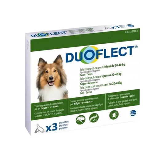 Duoflect Pipettes Antiparasitaires 20-40kg x3