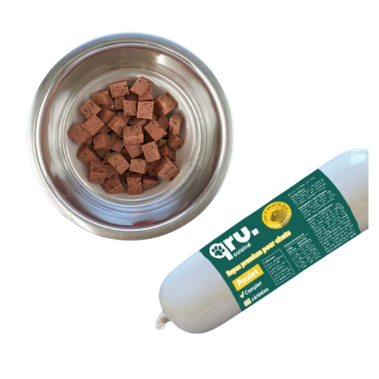Qru - Saucisson Poulet pour Chat - 200g