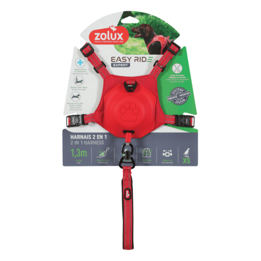 Zolux Harnais Easy Ride Rouge