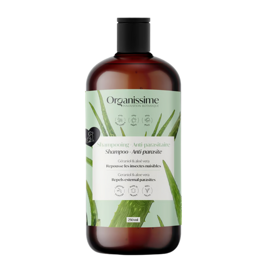 Shampooing Organissime Antiparasitaire Bio Chien 250ml