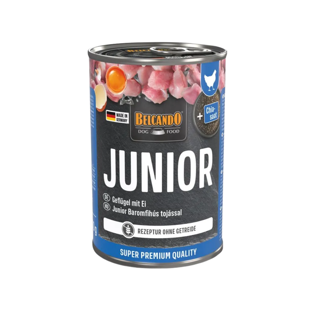 Belcando Super Premium Junior avec Volaille et Œuf