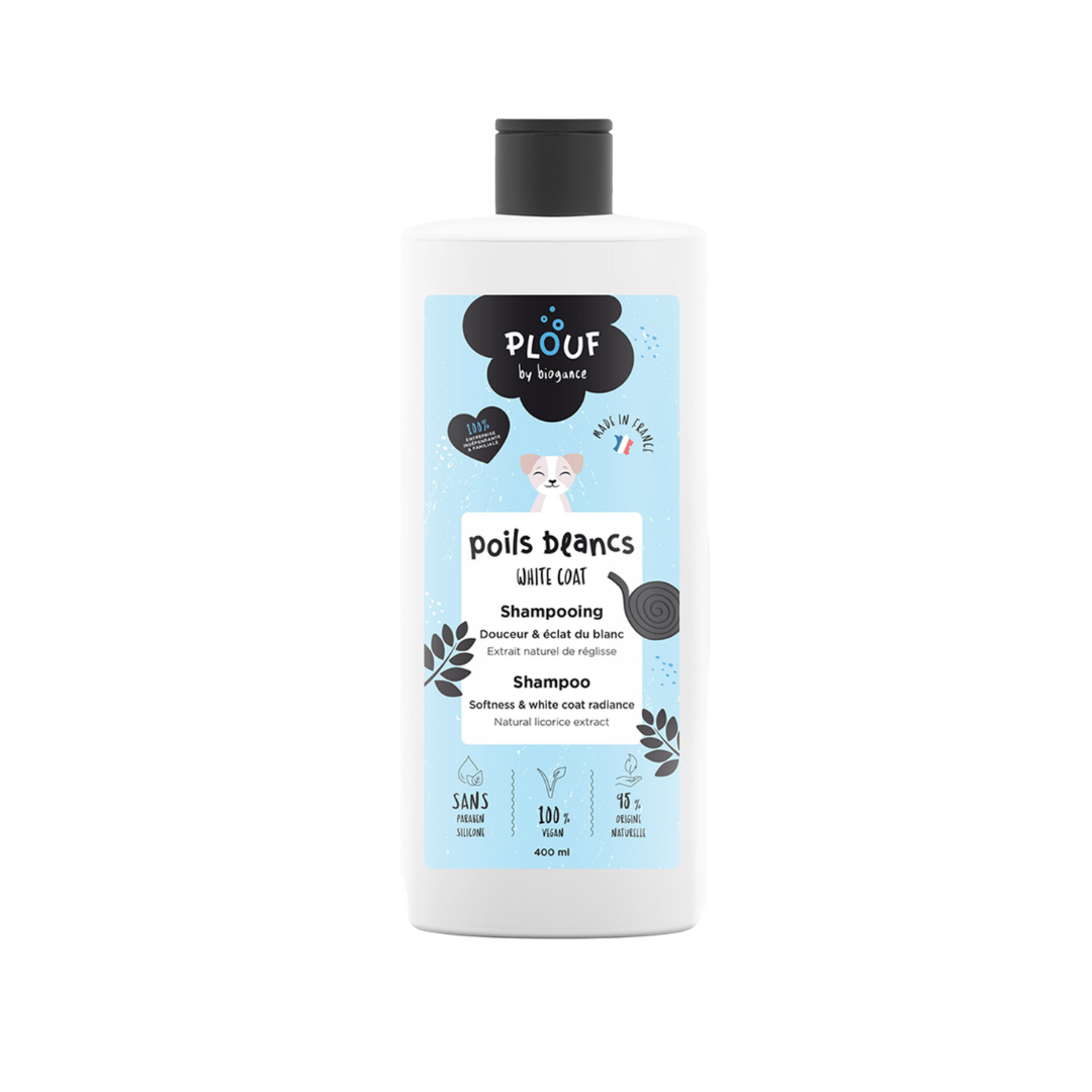 PLOUF Chien shampooing poils blancs 400ml