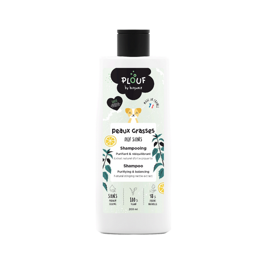 PLOUF Chien shampooing peau grasse 200 ml