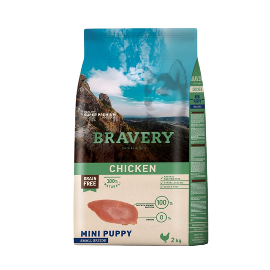 Bravery Petit Chiot Poulet 2kg