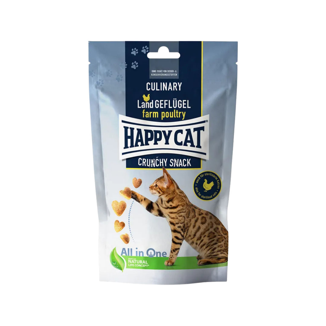 Happy Cat  Crunchy Snack au Poulet 70gr