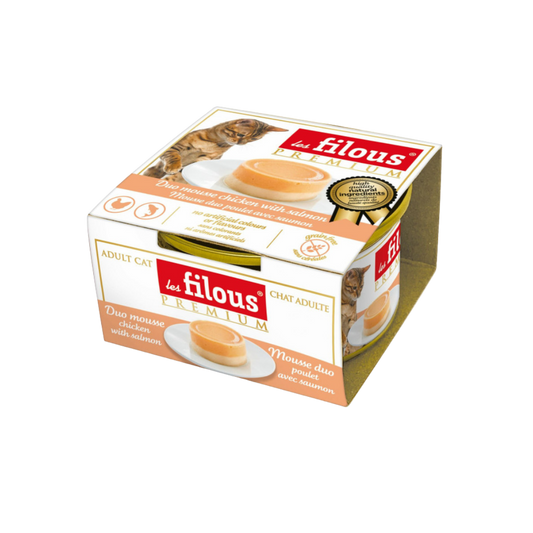 Mousse duo Poulet avec Saumon 85gr