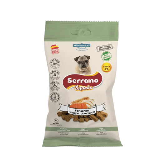 Serrano Snack Senior Saumon et Porc 100gr