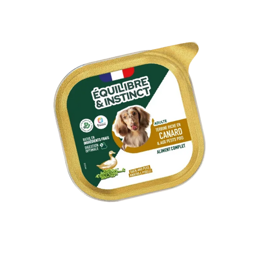 Pâtées riches en canard & aux petits pois 300gr