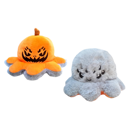Peluche Pieuvre d'Halloween Réversible
