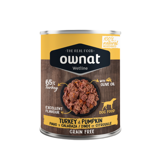 Ownat - Wetline Dinde et Citrouille 395g
