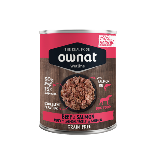 Ownat - Wetline Boeuf et Saumon 395g
