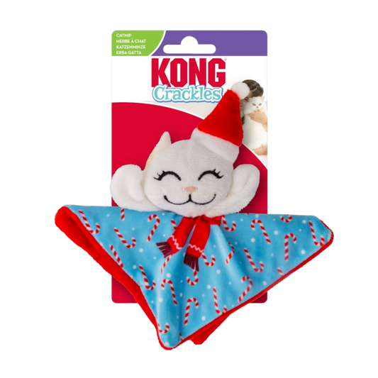 Kong Holiday Crackels Santa Kitty